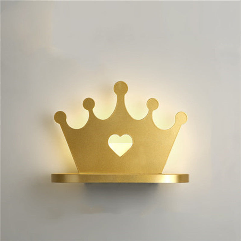 Simple And Modern Led Living Room Bedroom Crown Chandelier