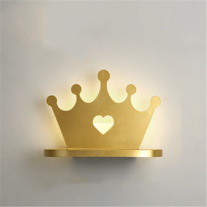 Simple And Modern Led Living Room Bedroom Crown Chandelier