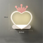 Simple And Modern Led Living Room Bedroom Crown Chandelier