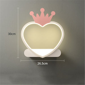 Simple And Modern Led Living Room Bedroom Crown Chandelier