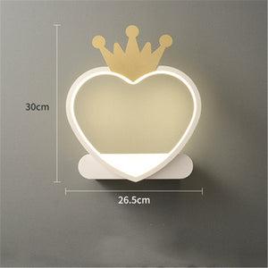 Simple And Modern Led Living Room Bedroom Crown Chandelier