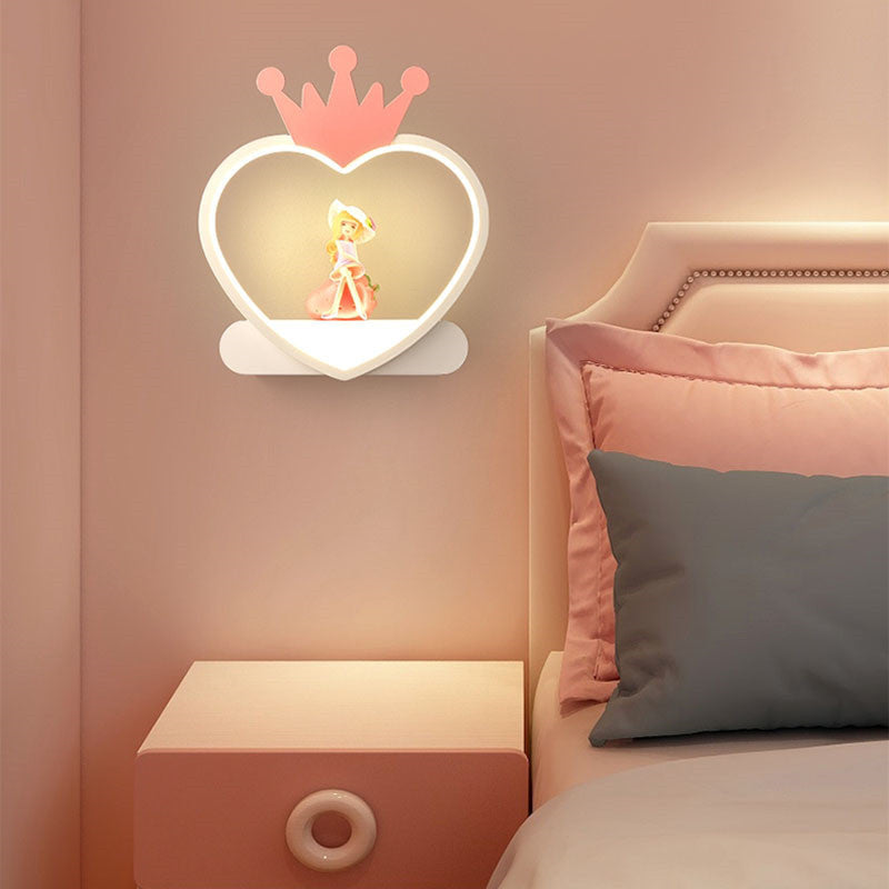 Simple And Modern Led Living Room Bedroom Crown Chandelier